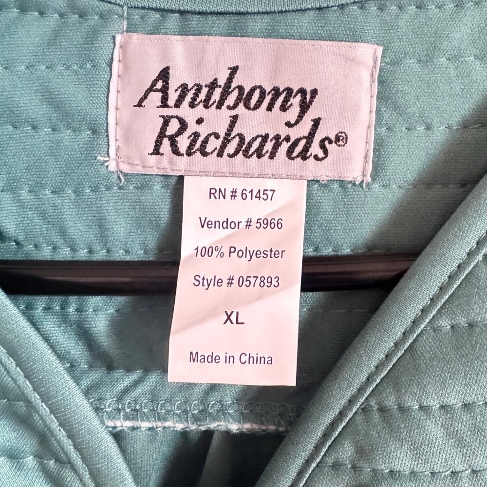 Anthony Richard's- Polyester Snap-Front Duster-XL-New-Green - Picture 4 of 6